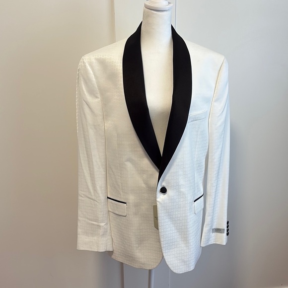 NWT Alfani Men’s White Slim Fit Blazer - Picture 1 of 10